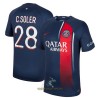 Officiële Voetbalshirt Paris Saint-Germain C. Soler 28 Thuis 2023-24 - Heren